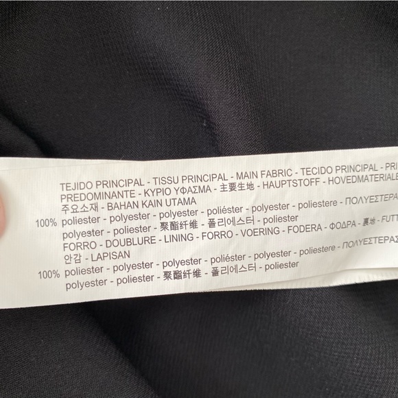 Zara Women's Black Sheer Mesh Lace Layered Short Sleeve Ruffle Top Size XS - Picture 9 of 9